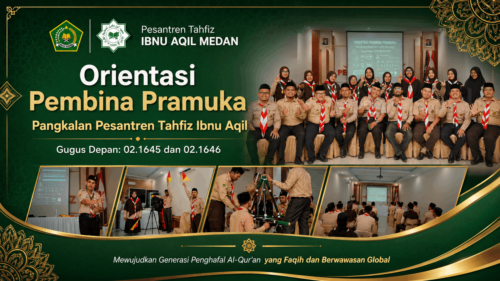 Orientasi Pembina Pramuka Pesantren Tahfiz Ibnu Aqil Medan